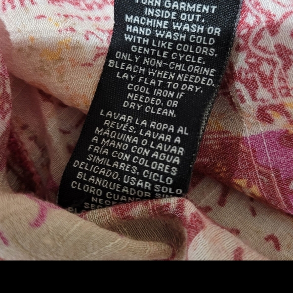 Zac & Rachel Women Size 2X Off shoulder Peasant Boho Top - Picture 11 of 11